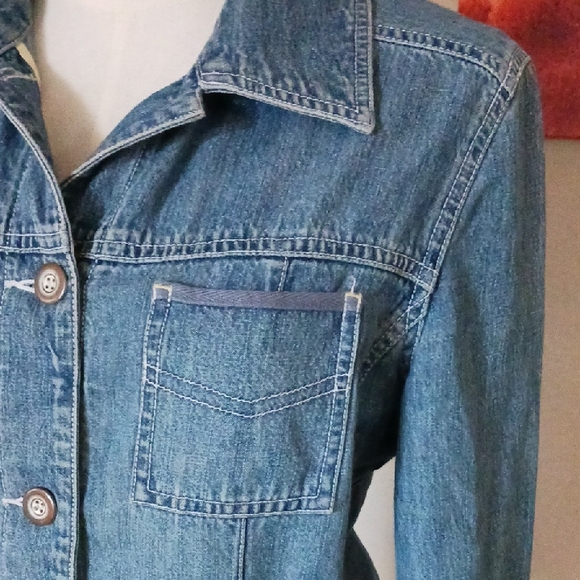 Sigrid Olsen Light Blue Denim Jacket - Picture 3 of 14